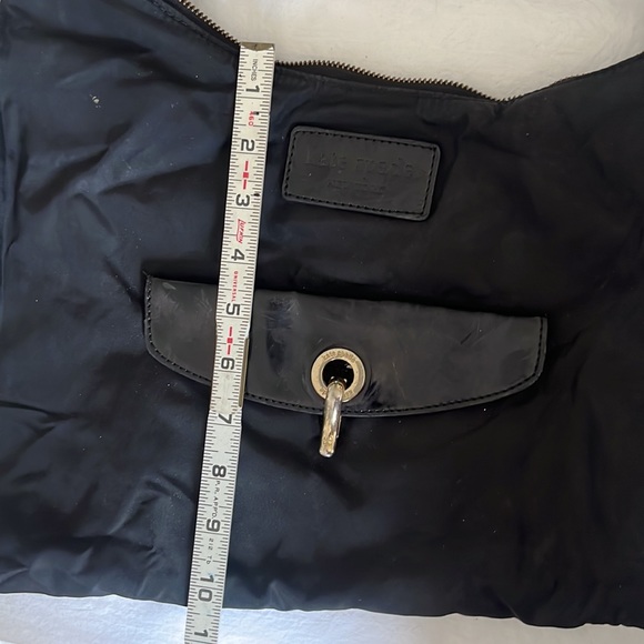 Kate Spade Black Canvas Bag with front closure pocket - Picture 12 of 16